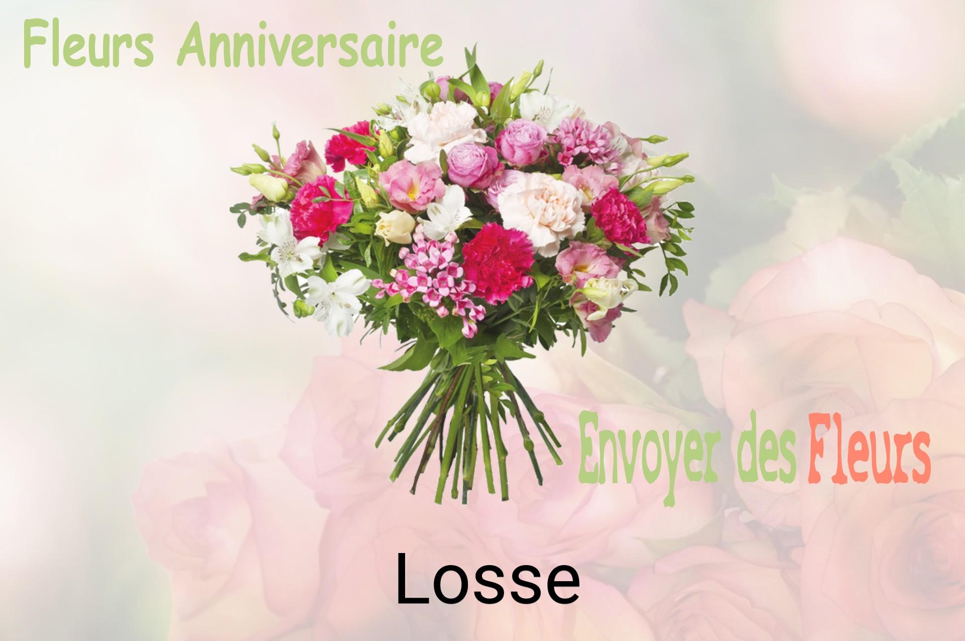 Bouquet de fleurs d’anniversaire livré à Losse